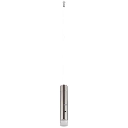 Globo - LED Dimmable Touch Rechargeable 2-in-1 Lamp LED/2W/230/5V Matte Chrome