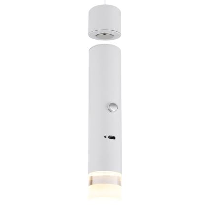 Globo - Dimmable Touch Rechargeable 2-in-1 LED Lamp LED/2W/230/5V White
