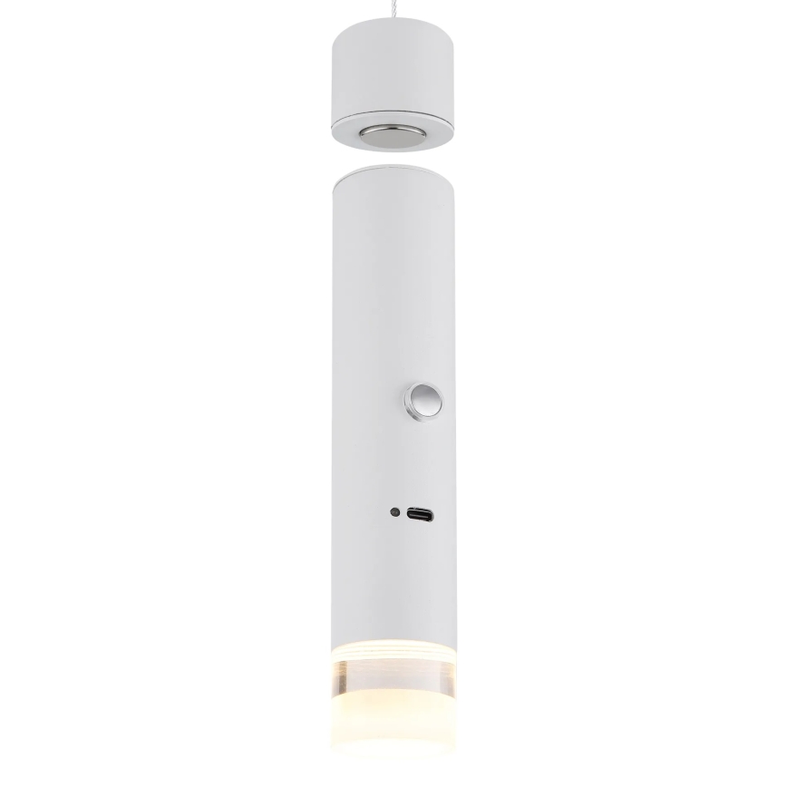 Globo - Dimmable Touch Rechargeable 2-in-1 LED Lamp LED/2W/230/5V White
