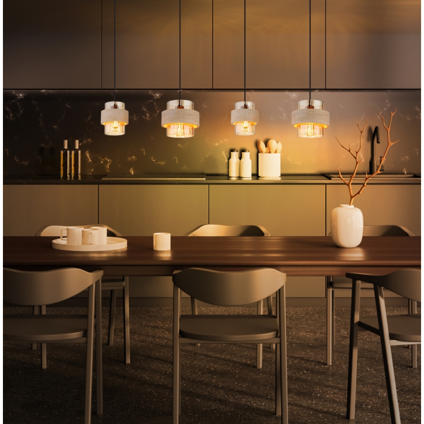 Globo - Cable-hung pendant light 4xE27/40W/230V