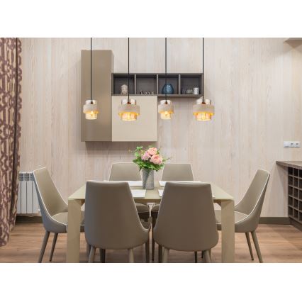 Globo - Cable-hung pendant light 4xE27/40W/230V