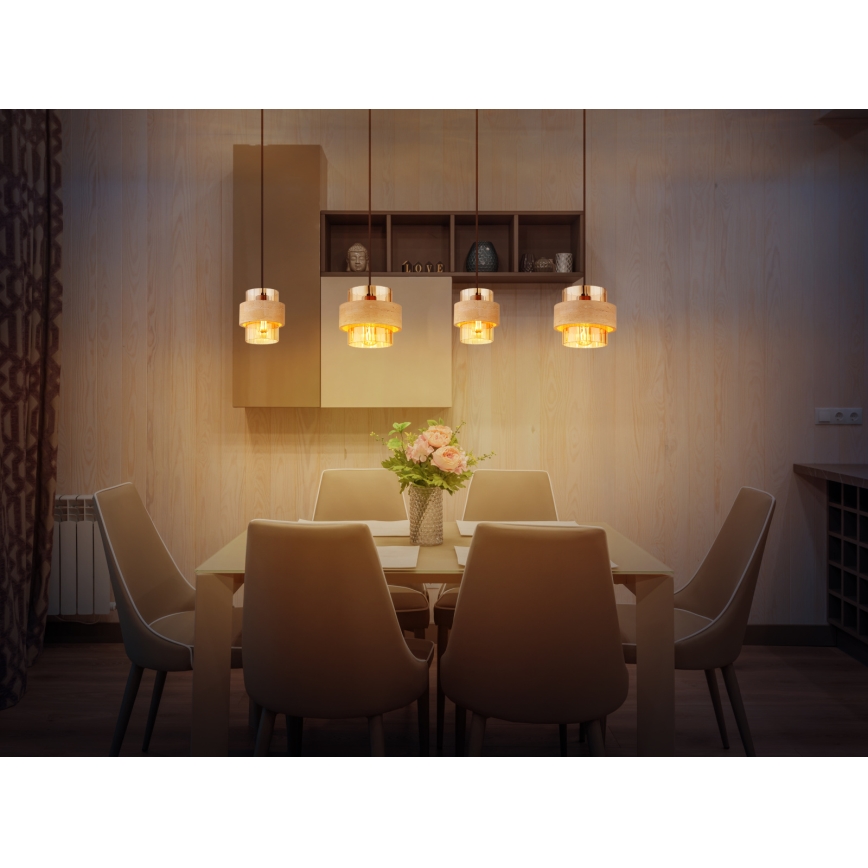 Globo - Cable-hung pendant light 4xE27/40W/230V
