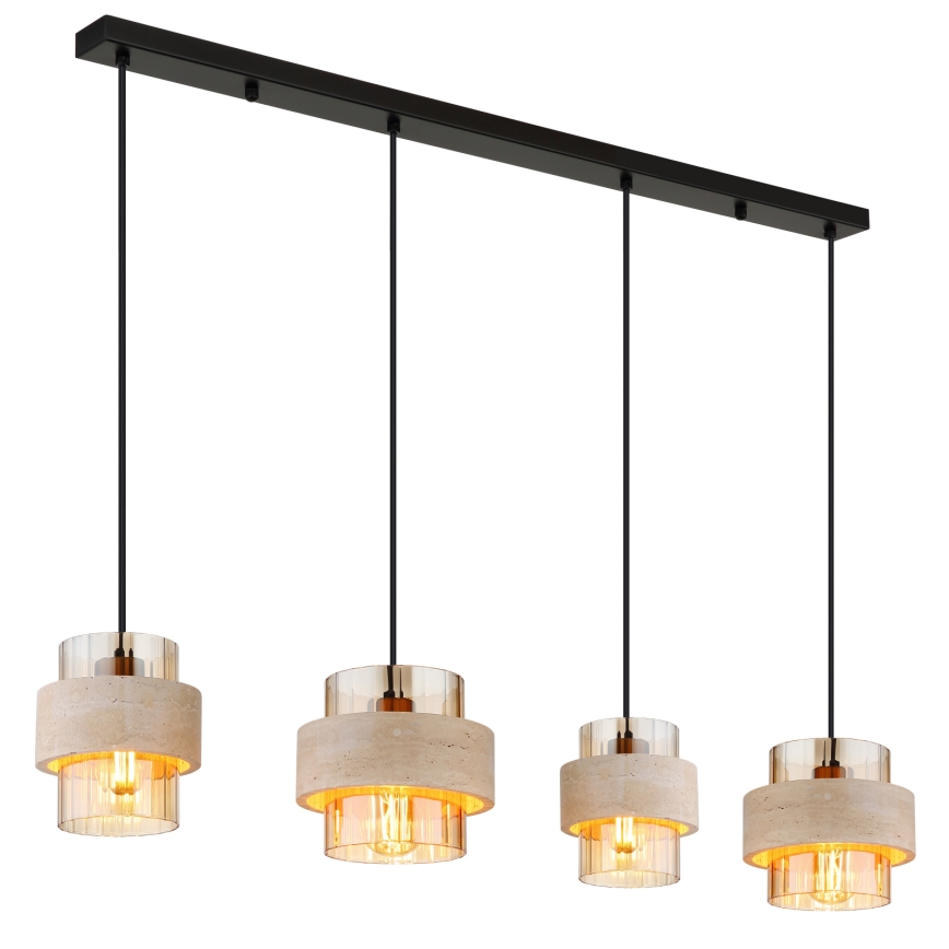 Globo - Cable-hung pendant light 4xE27/40W/230V