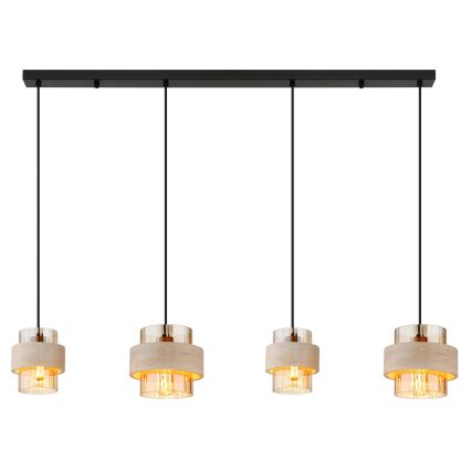 Globo - Cable-hung pendant light 4xE27/40W/230V