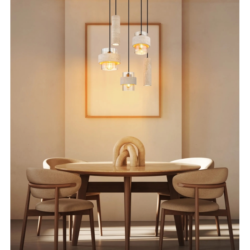 Globo - Pendant light on cable 3xE27/40W/230V + 2xGU10/10W