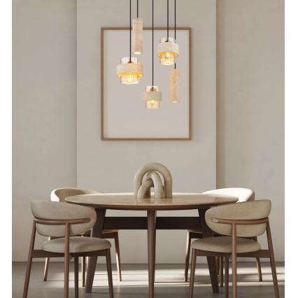 Globo - Pendant light on cable 3xE27/40W/230V + 2xGU10/10W