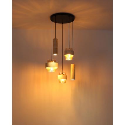 Globo - Pendant light on cable 3xE27/40W/230V + 2xGU10/10W