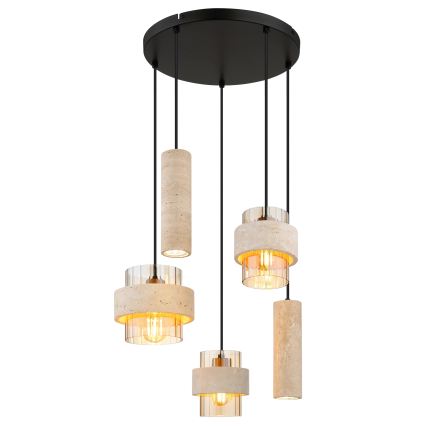 Globo - Pendant light on cable 3xE27/40W/230V + 2xGU10/10W