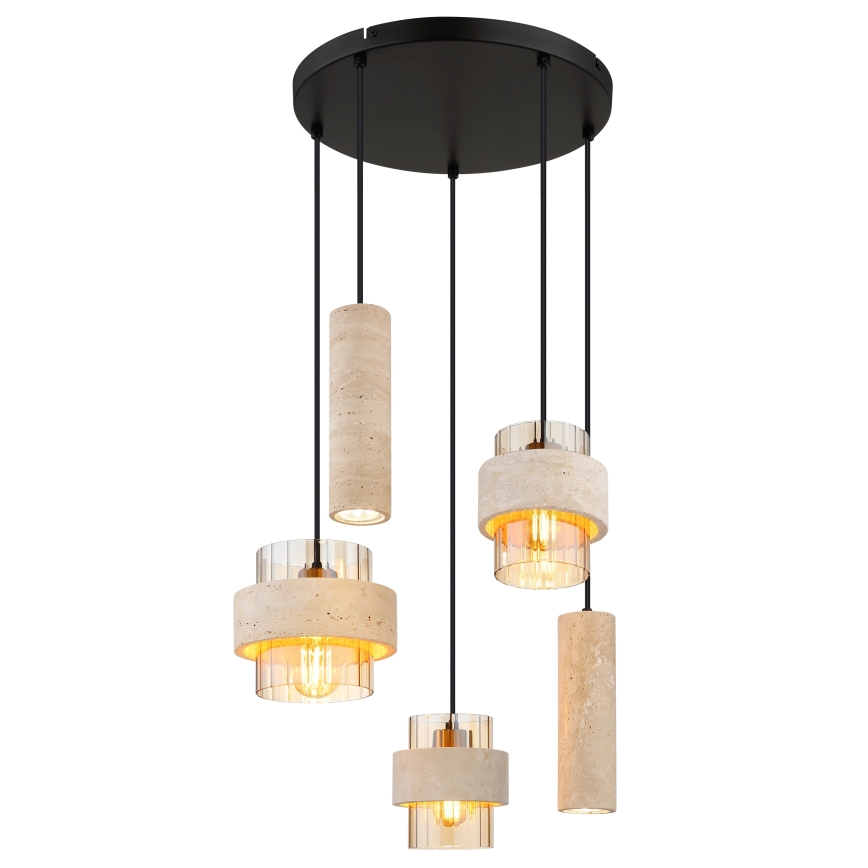 Globo - Pendant light on cable 3xE27/40W/230V + 2xGU10/10W