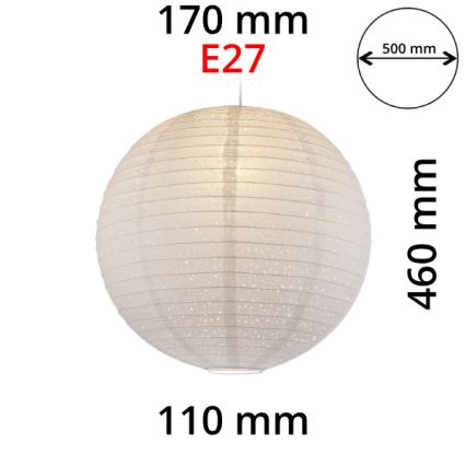 GLOBO 16911 - Chandelier on a string VARYS 1xE27/60W/230V