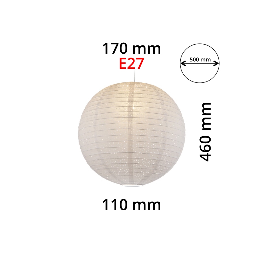 GLOBO 16911 - Chandelier on a string VARYS 1xE27/60W/230V