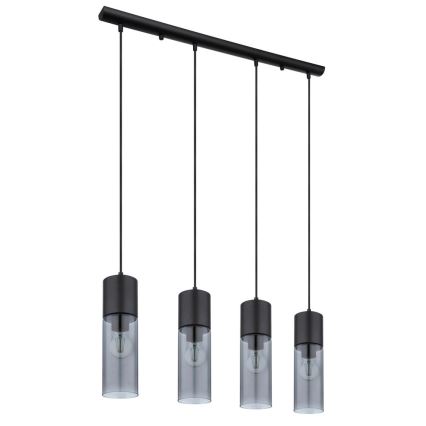 Globo - Chandelier on a string 4xE27/25W/230V black