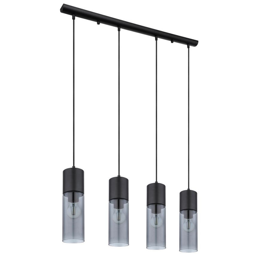 Globo - Chandelier on a string 4xE27/25W/230V black