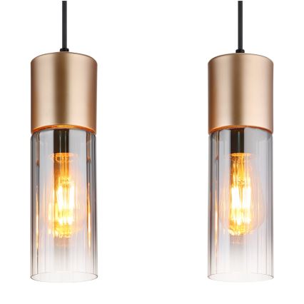 Globo - Chandelier on a string 3xE27/25W/230V bronze