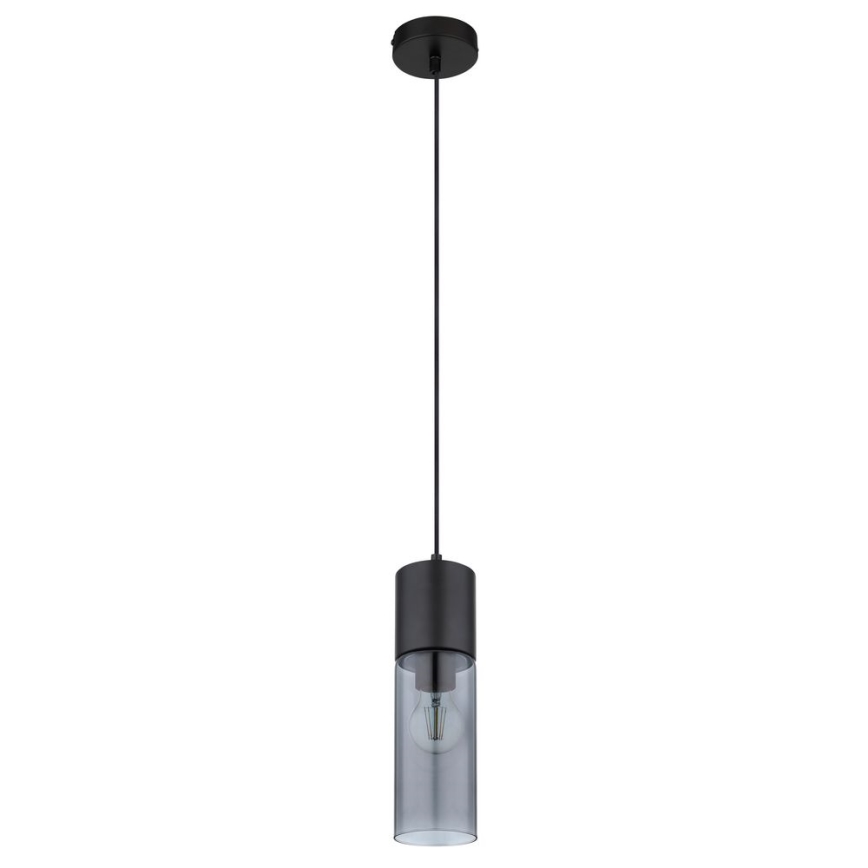 Globo - Chandelier on a string 1xE27/25W/230V d. 10,5 cm black