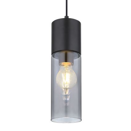 Globo - Chandelier on a string 1xE27/25W/230V d. 10,5 cm black