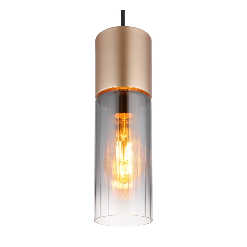 Globo - Chandelier on a string 1xE27/25W/230V bronze d. 10 cm