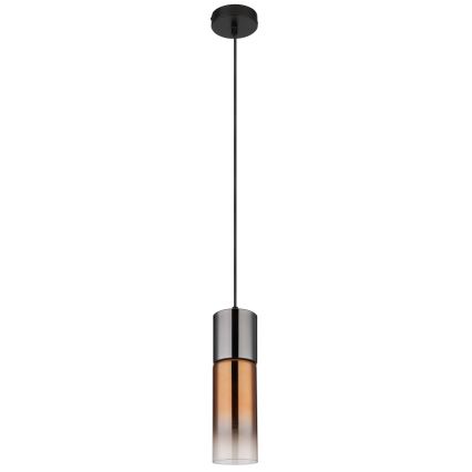 Globo - Chandelier on a string 1xE27/25W/230V d. 10,5 cm black/copper