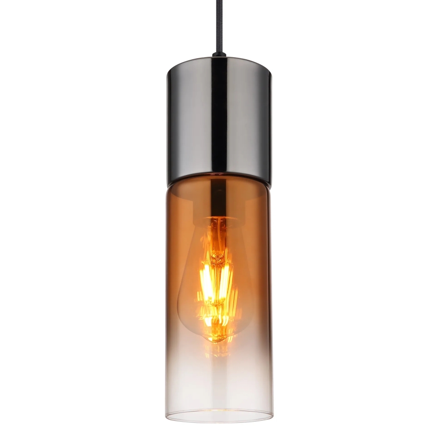 Globo - Chandelier on a string 1xE27/25W/230V d. 10,5 cm black/copper