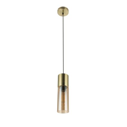 Globo - Chandelier on a string 1xE27/25W/230V d. 10,5 cm brass