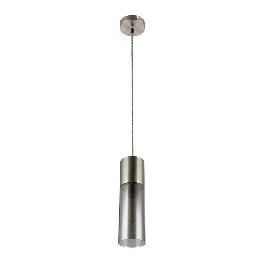 Globo - Chandelier on a string 1xE27/25W/230V d. 10,5 cm matte chrome