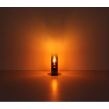 Globo - Touch table lamp 1xE27/25W/230V d. 9 cm black/copper