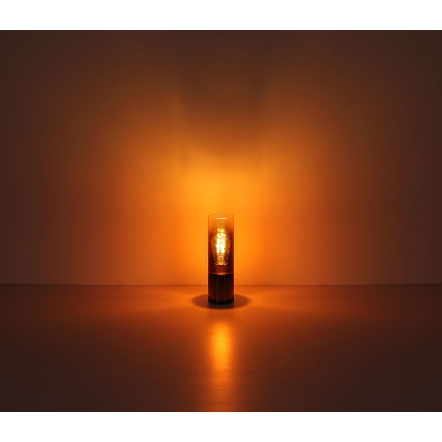 Globo - Touch table lamp 1xE27/25W/230V d. 9 cm black/copper