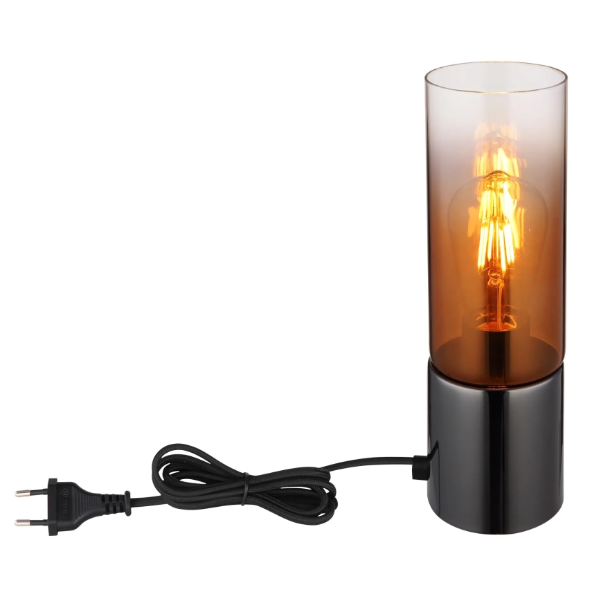 Globo - Touch table lamp 1xE27/25W/230V d. 9 cm black/copper
