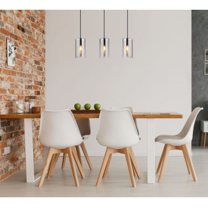 Globo - Chandelier on a string 3xE14/25W/230V black