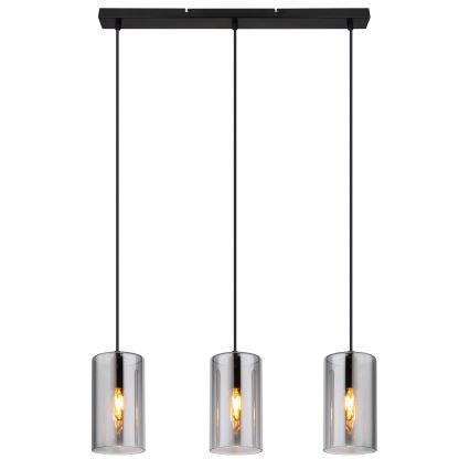 Globo - Chandelier on a string 3xE14/25W/230V black