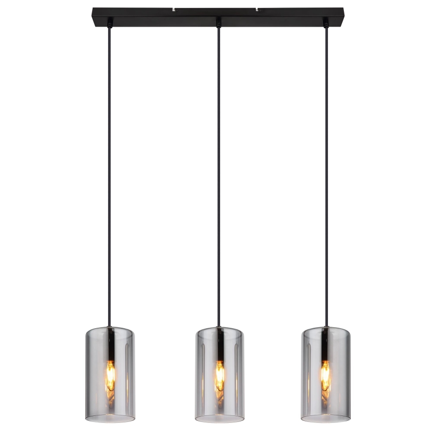 Globo - Chandelier on a string 3xE14/25W/230V black