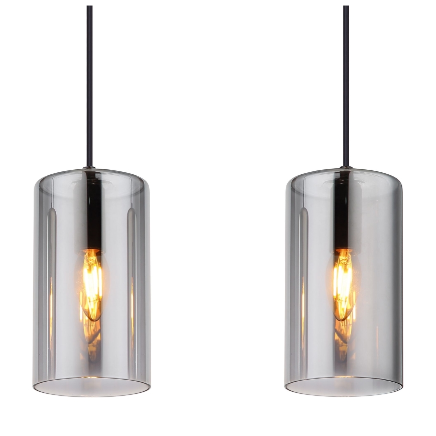 Globo - Chandelier on a string 3xE14/25W/230V black