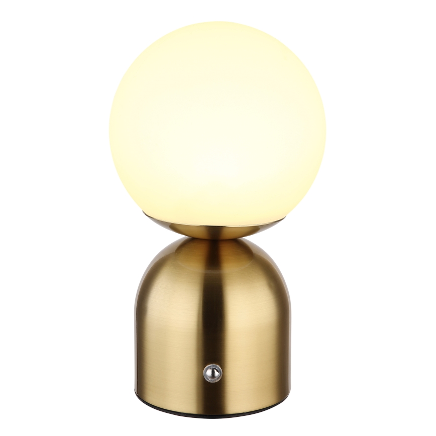 Globo - LED Dimmable touch table lamp LED/2,5W/3,7V 2700K/4000K/6500K 1800 mAh USB brass