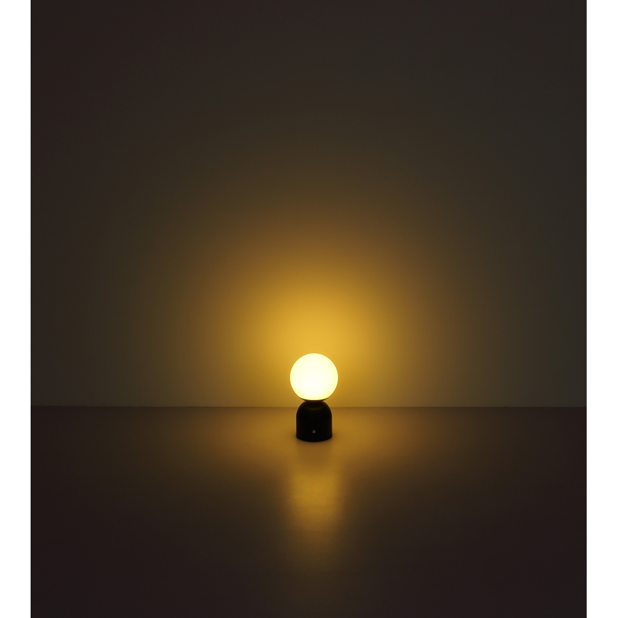 Globo - LED Dimmable touch table lamp LED/2,5W/3,7V 2700K/4000K/6500K 1800 mAh USB matte chrome