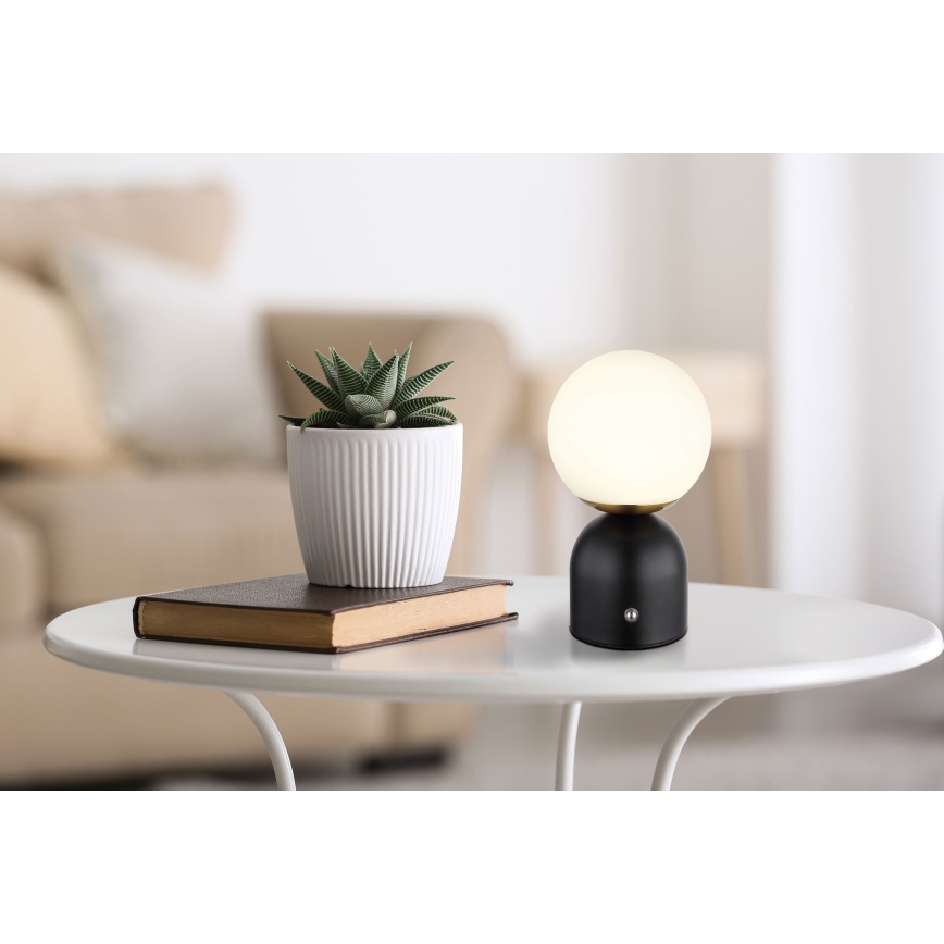 Globo - LED Dimmable touch table lamp LED/2,5W/3,7V 2700/4000/65000K 1800 mAh USB black