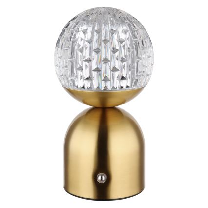 Globo - LED Dimmable touch table lamp LED/2,5W/3,7V 2700/4000/6500K 1800 mAh USB brass