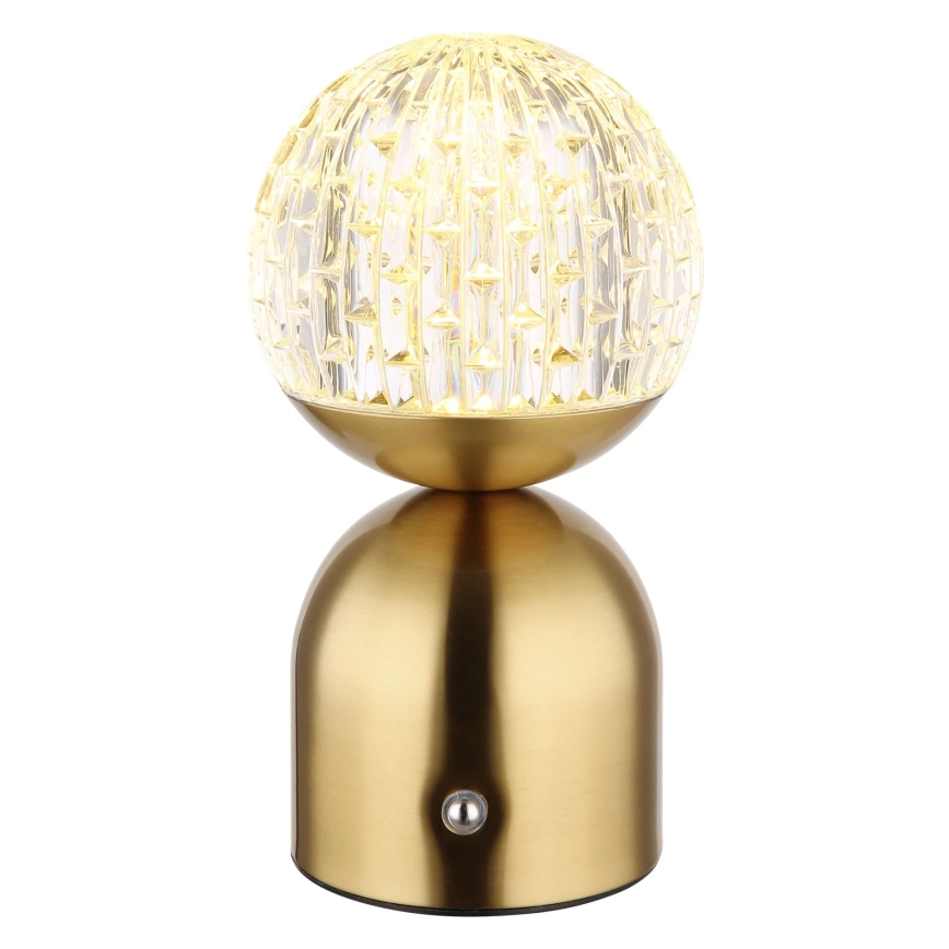 Globo - LED Dimmable touch table lamp LED/2,5W/3,7V 2700/4000/6500K 1800 mAh USB brass