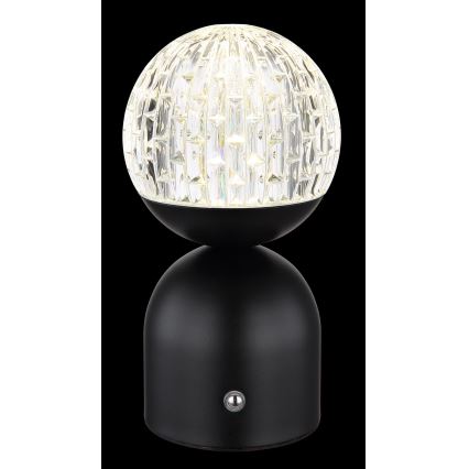 Globo - LED Dimmable touch table lamp LED/2,5W/3,7V 2700/4000/6500K 1800 mAh USB black