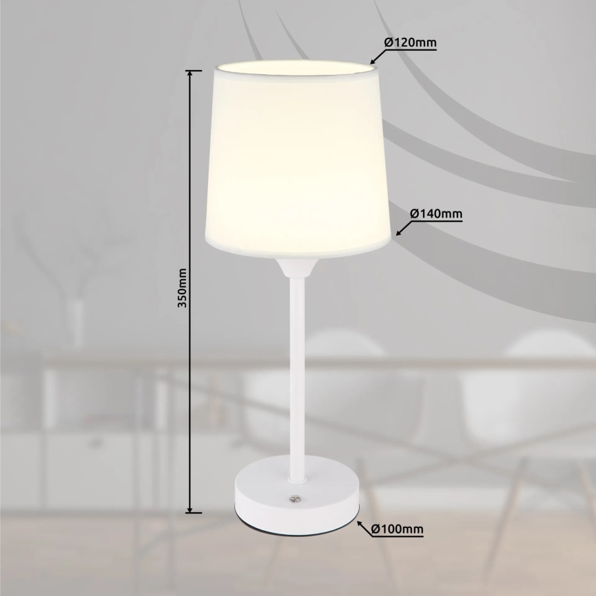 Globo - LED Dimmable rechargeable touch table lamp LED/2,5W/3,7V 2700/4000/6500K 1800 mAh white