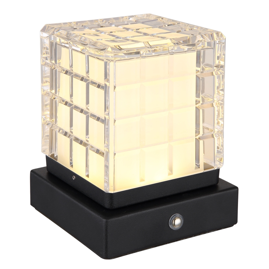 Globo - LED Dimmable touch table lamp LED/2,5W/3,7V 2700K/4000K/6500K 1800 mAh USB black