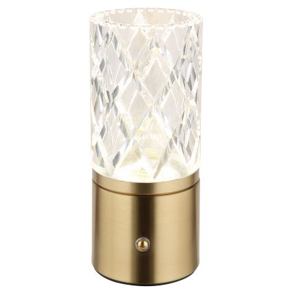 Globo - LED Dimmable touch table lamp LED/2,5W/3,7V 2700K/4000K/6500K 1800 mAh USB gold