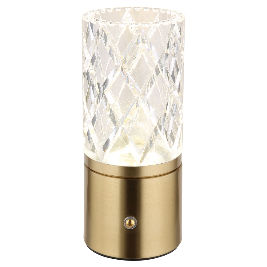 Globo - LED Dimmable touch table lamp LED/2,5W/3,7V 2700K/4000K/6500K 1800 mAh USB gold