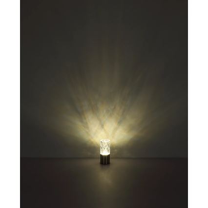 Globo - LED Dimmable touch table lamp LED/2,5W/3,7V 2700K/4000K/6500K 1800 mAh USB matte chrome