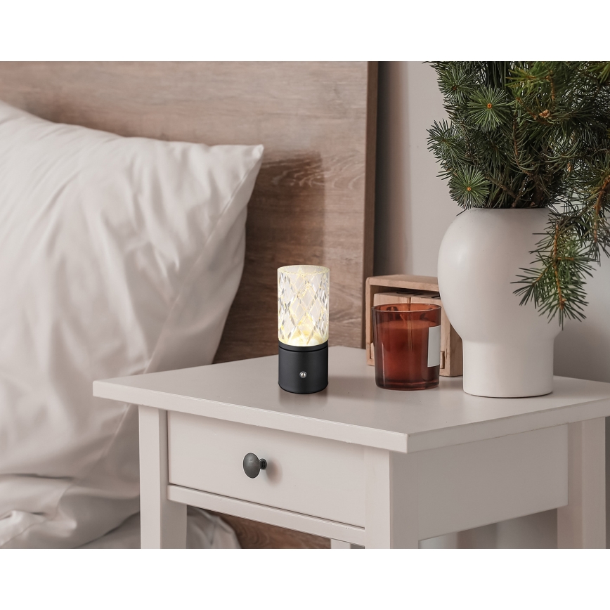 Globo - LED Dimmable touch table lamp LED/2,5W/3,7V 2700K/4000K/6500K 1800 mAh USB black
