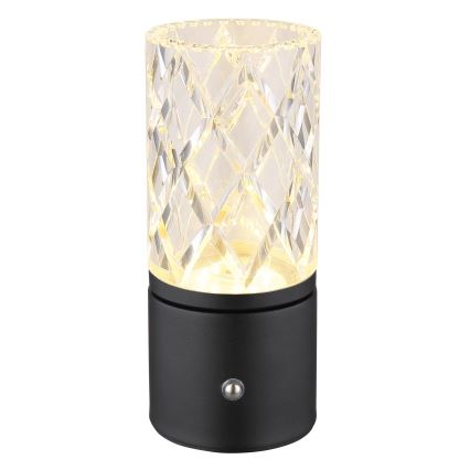 Globo - LED Dimmable touch table lamp LED/2,5W/3,7V 2700K/4000K/6500K 1800 mAh USB black