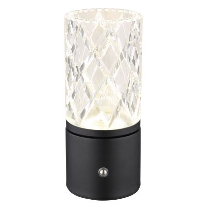 Globo - LED Dimmable touch table lamp LED/2,5W/3,7V 2700K/4000K/6500K 1800 mAh USB black