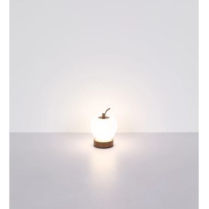 Globo - LED Dimmable touch table lamp LED/2W/3,7V 2700K/4000K/6500K 1200 mAh USB brown