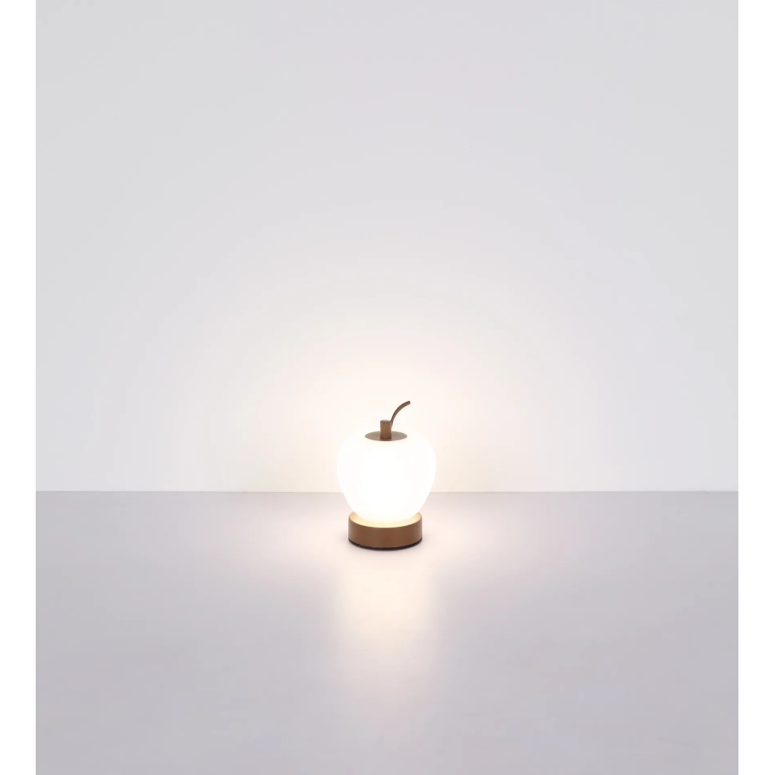 Globo - LED Dimmable touch table lamp LED/2W/3,7V 2700K/4000K/6500K 1200 mAh USB brown