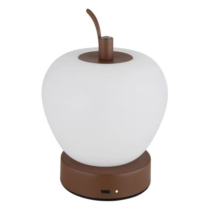 Globo - LED Dimmable touch table lamp LED/2W/3,7V 2700K/4000K/6500K 1200 mAh USB brown