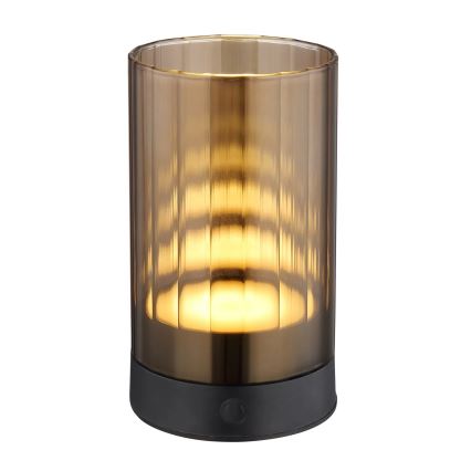 Globo - LED Outdoor dimmable rechargeable touch table lamp LED/2W/3,7V 2700/4000/6500K 1200mAh IP44 brown